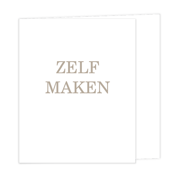 Save the Date zelf maken - vierkant - verkorte voorkant - dubbel
