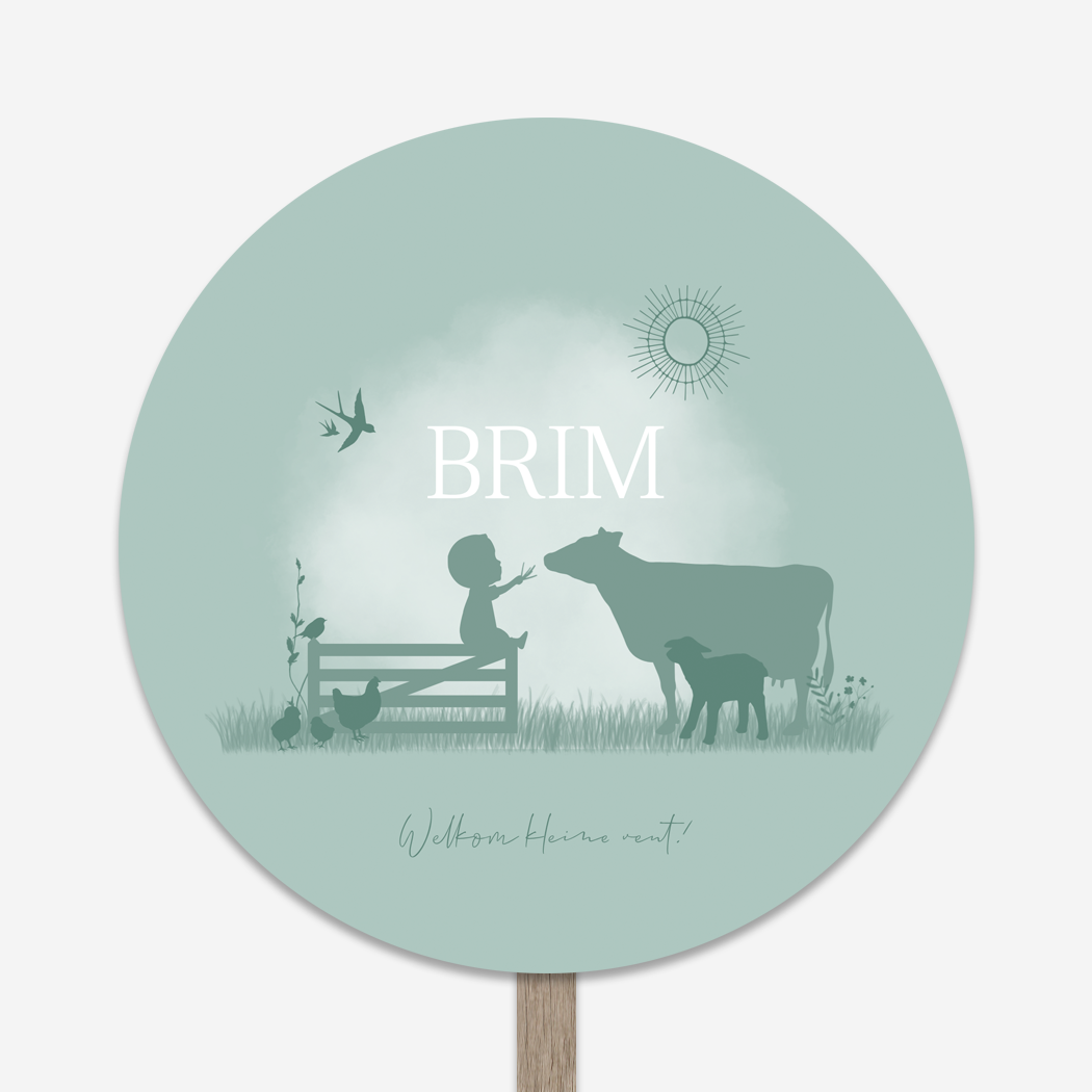 Tuinbord Boerderij Koe Kip Boerenleven