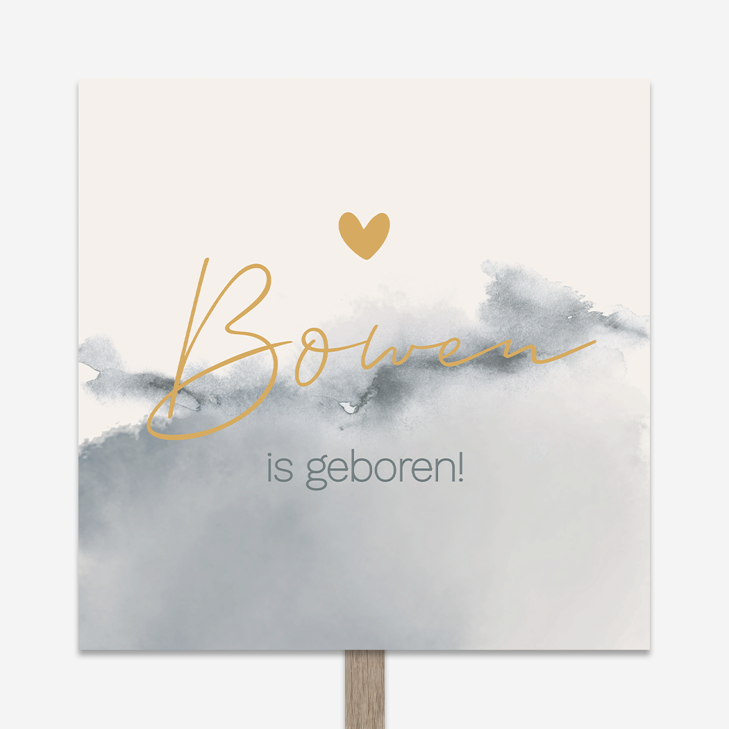 Tuinbord Beige Blauw Gewolkt Stoer
