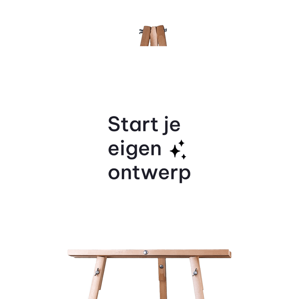 Welkomstbord bruiloft staand zelf maken