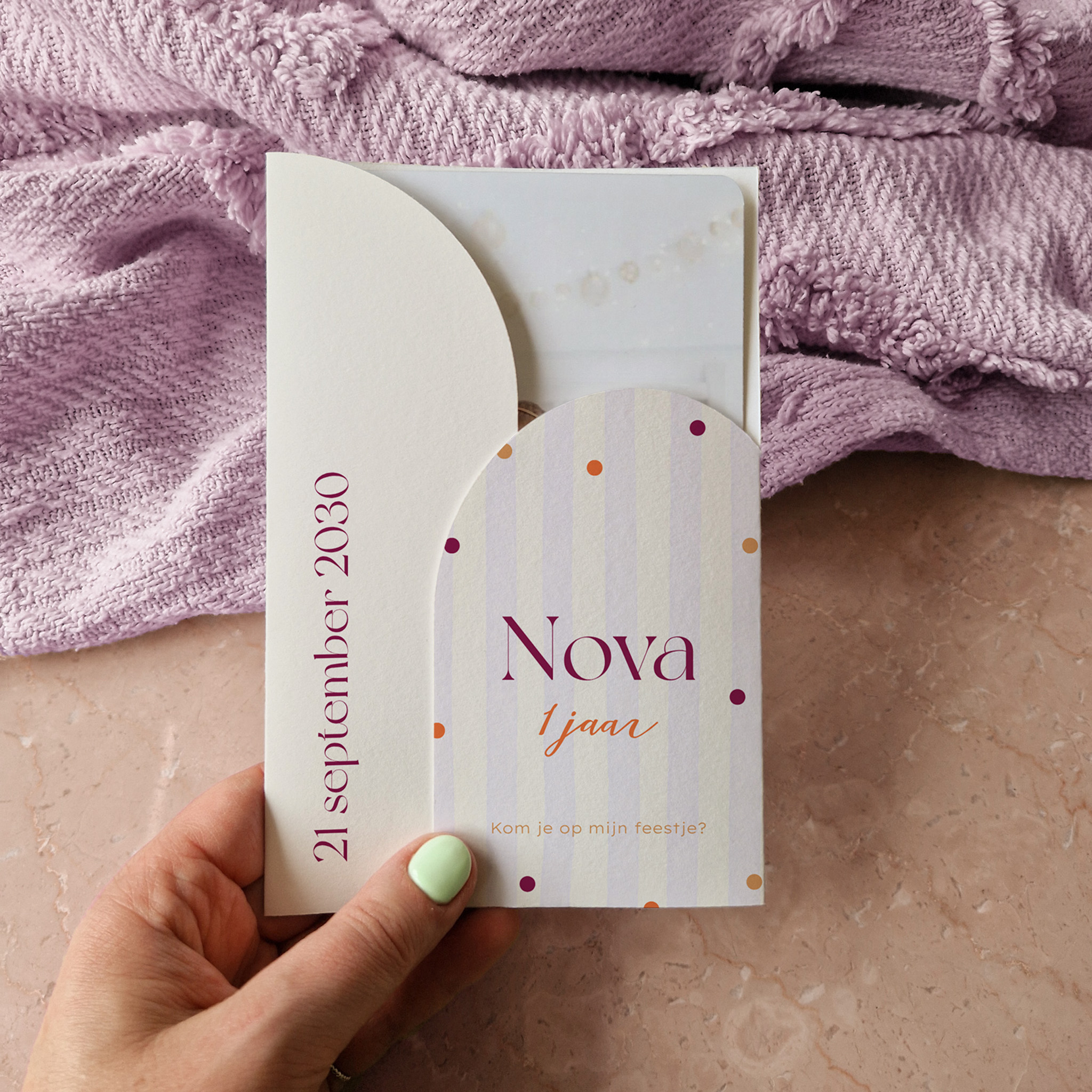 insteekmapje confetti strepen