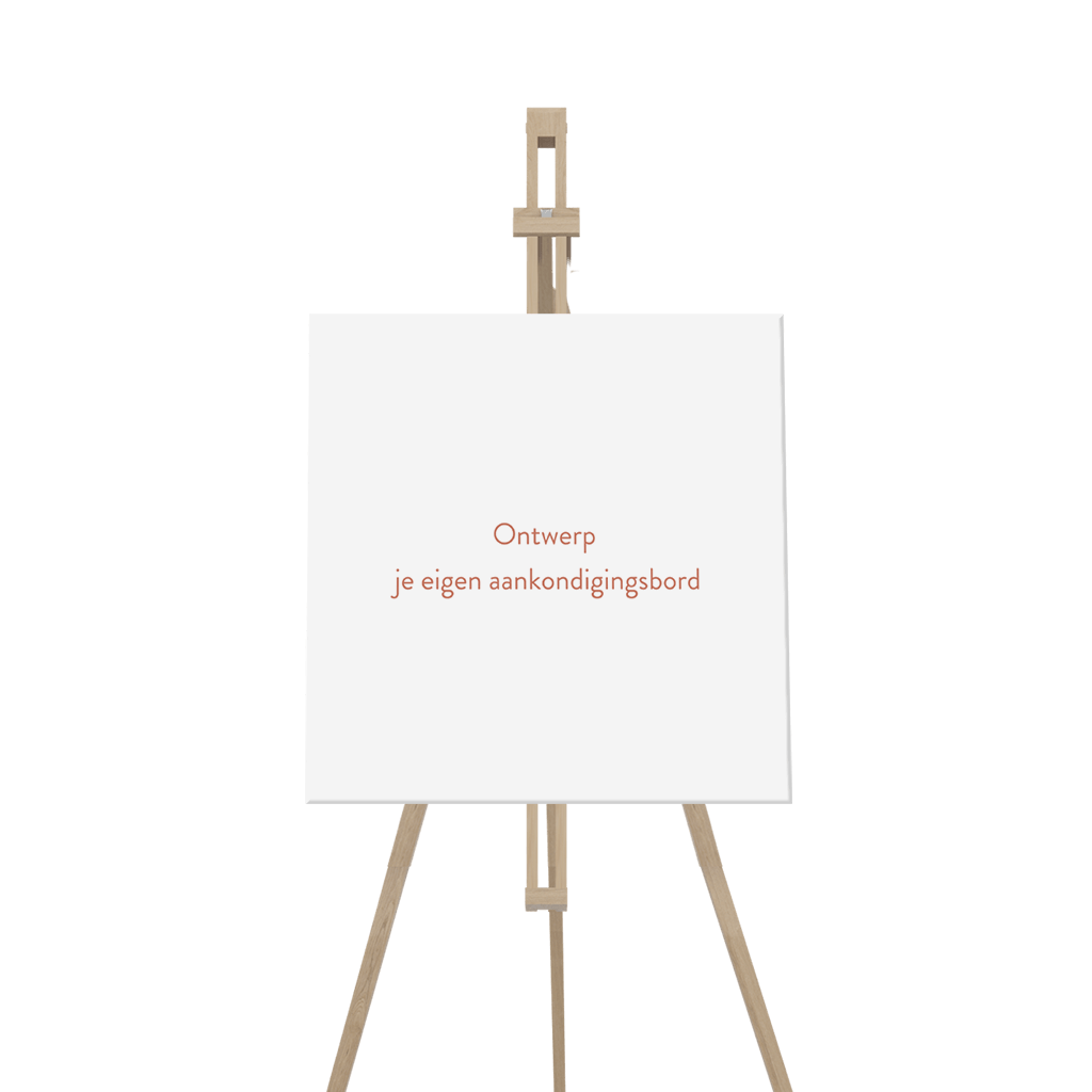 Aankondigingsbord voor de geboorte vierkant