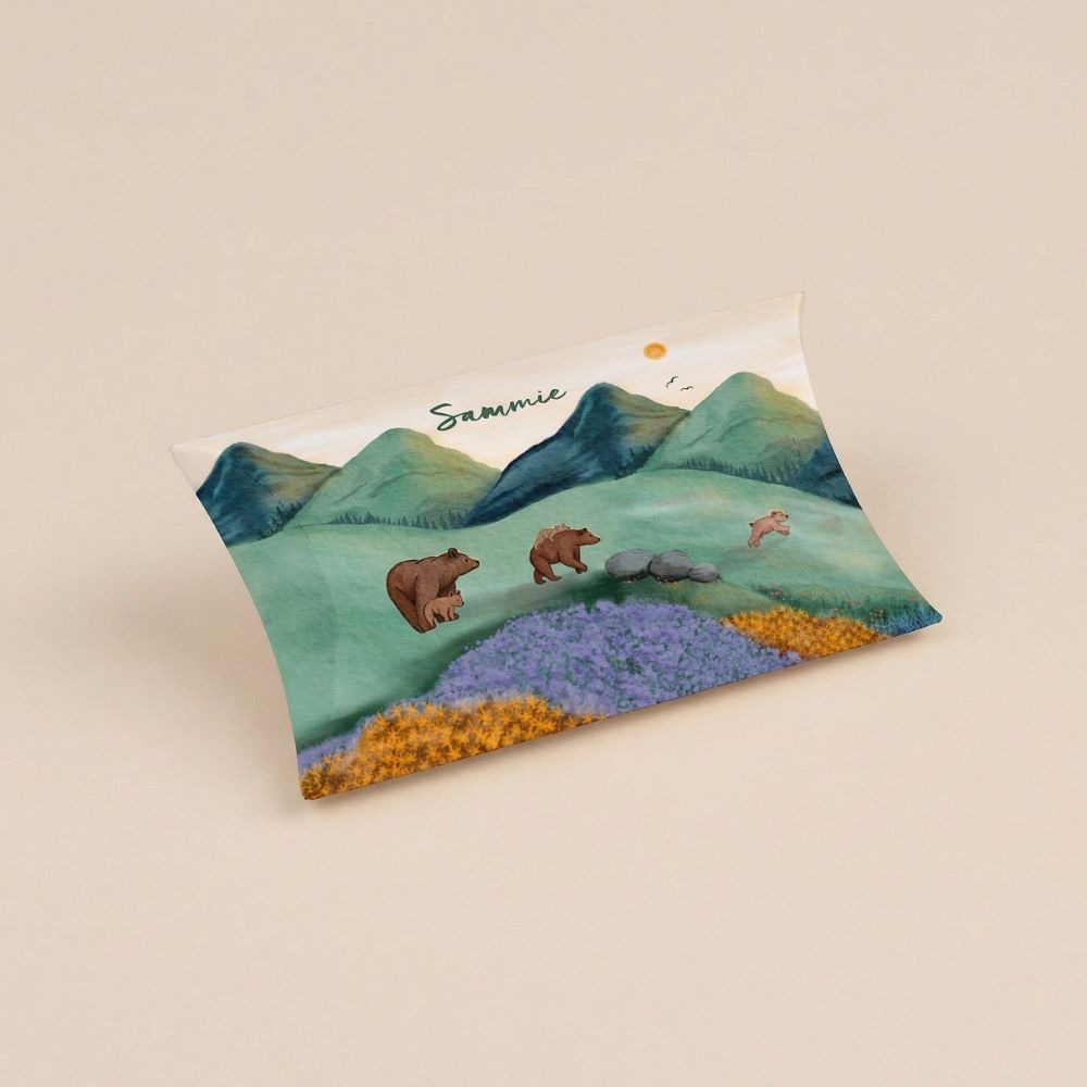 Doopsuiker gondeldoosje beren bergen