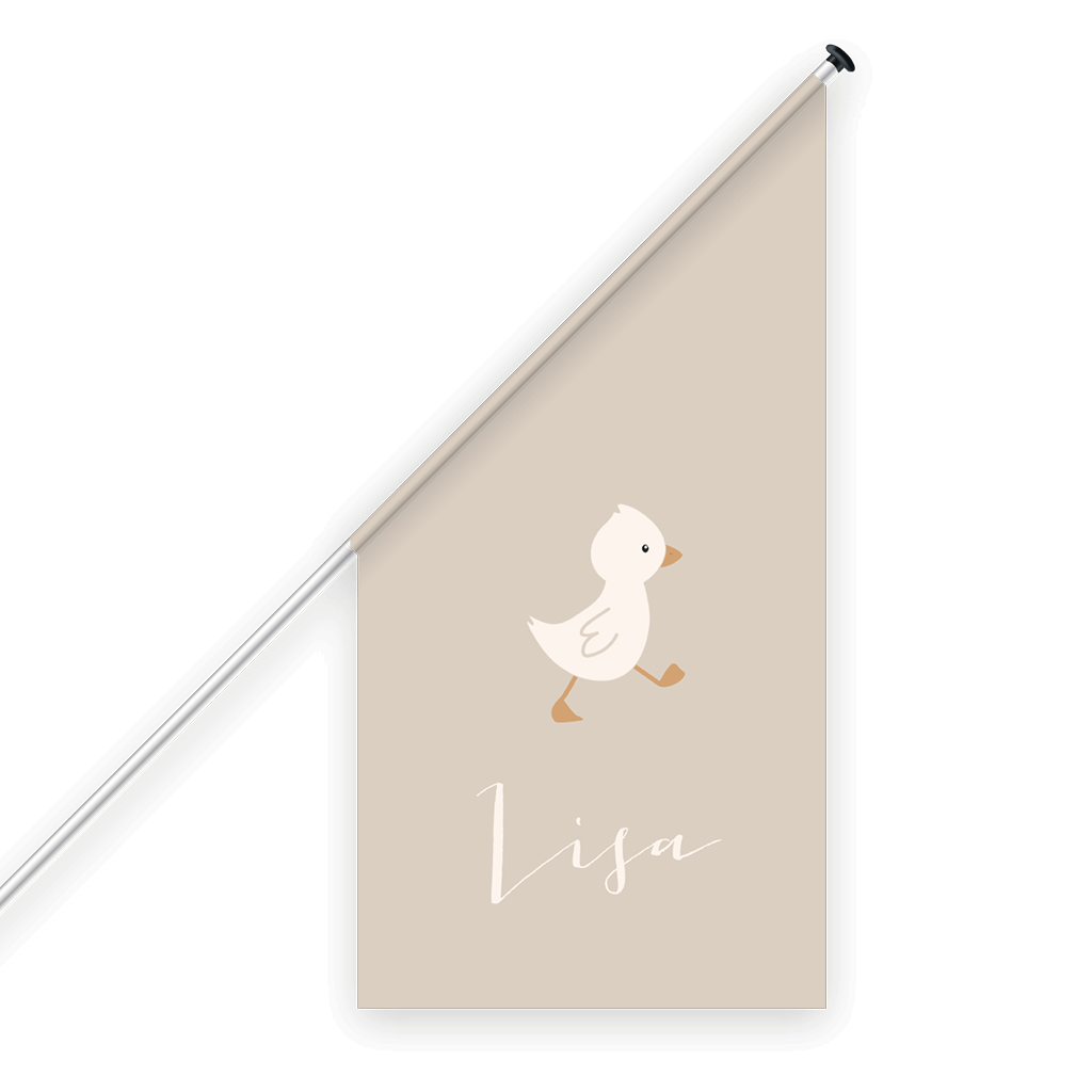 Geburtsfahne süße Ente