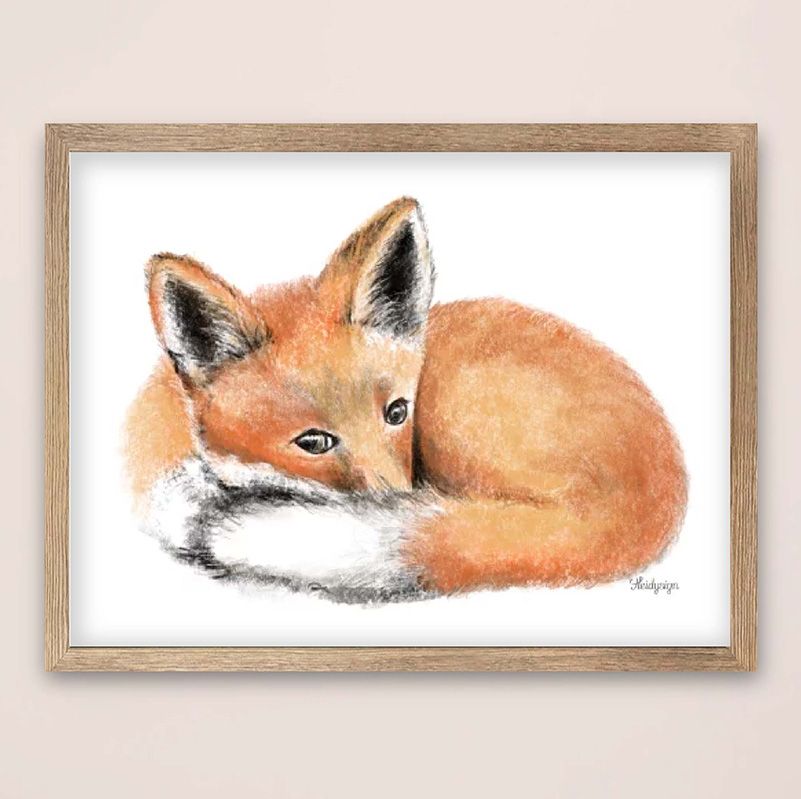 Dieren poster schattig vosje
