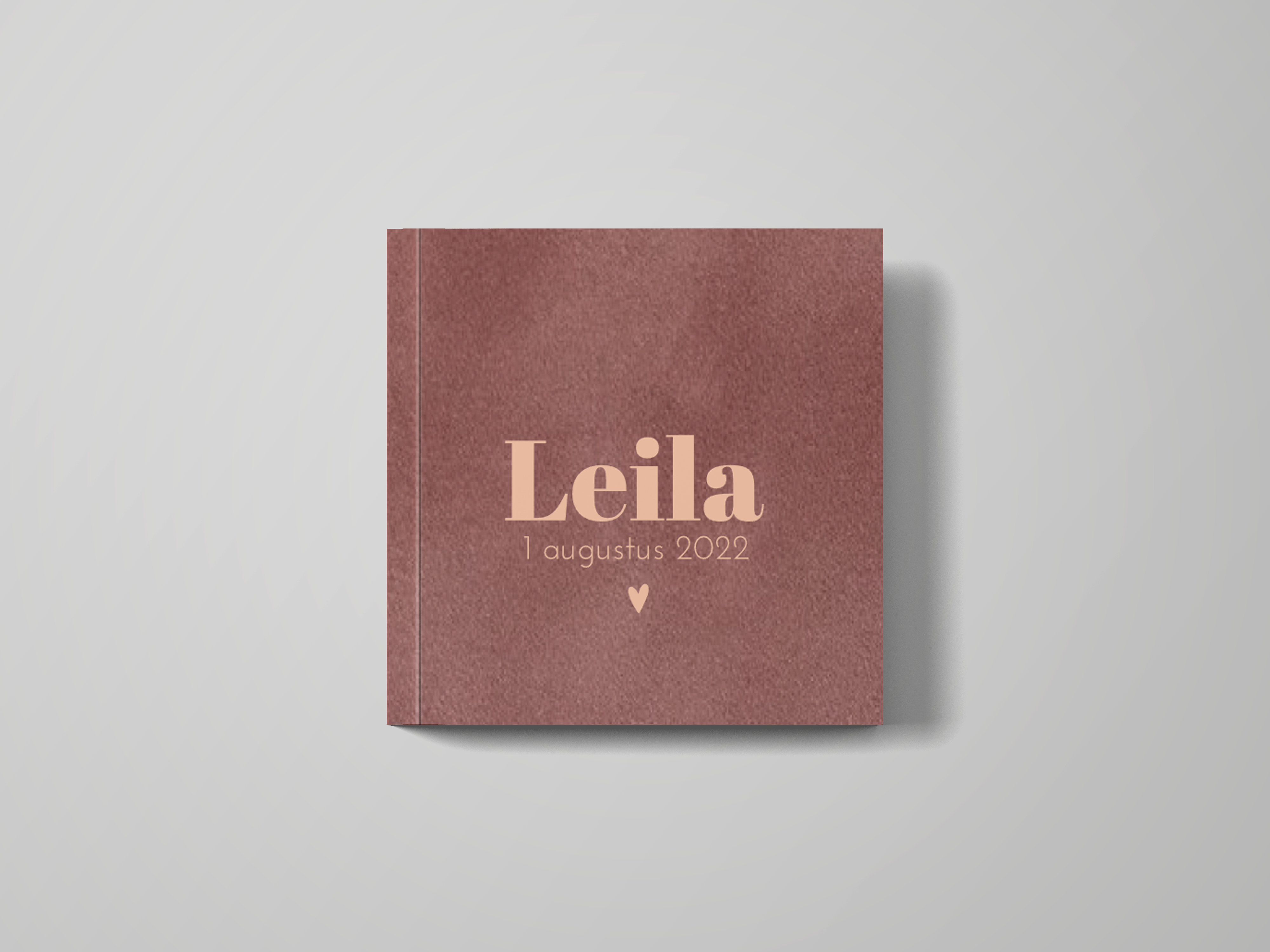 kraambezoekboek met velvet look