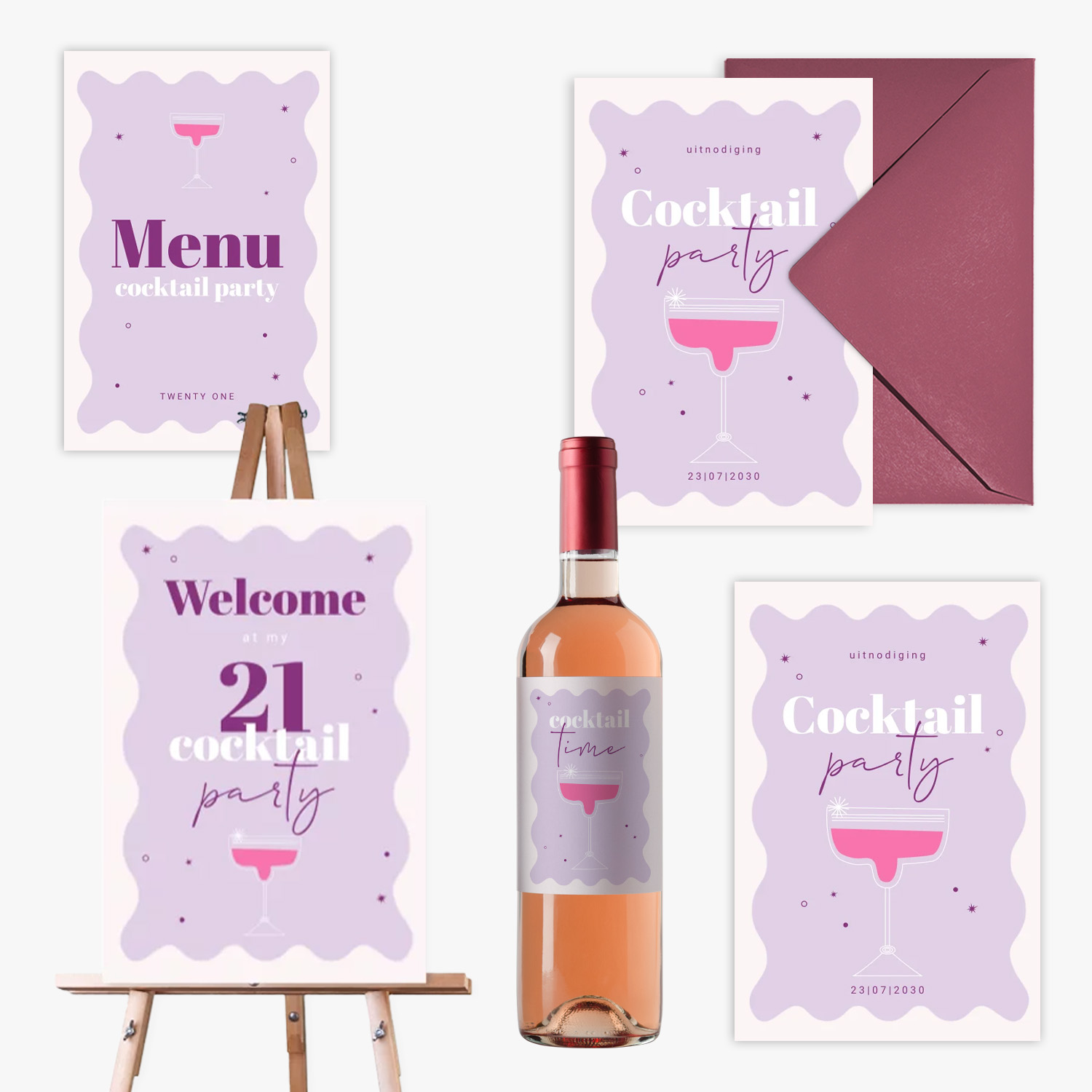 doorlink 21 diner set party in a glass