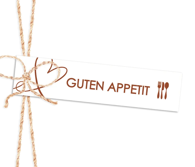 Romantischem Besteckanhänger 85x20mm 16 Stück