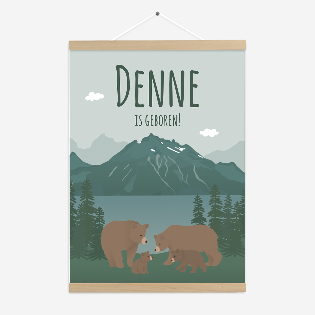 Poster Dieren Bergen Beren