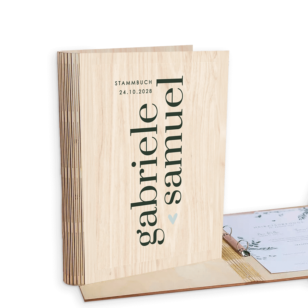 Stammbuch Modern mit Namen