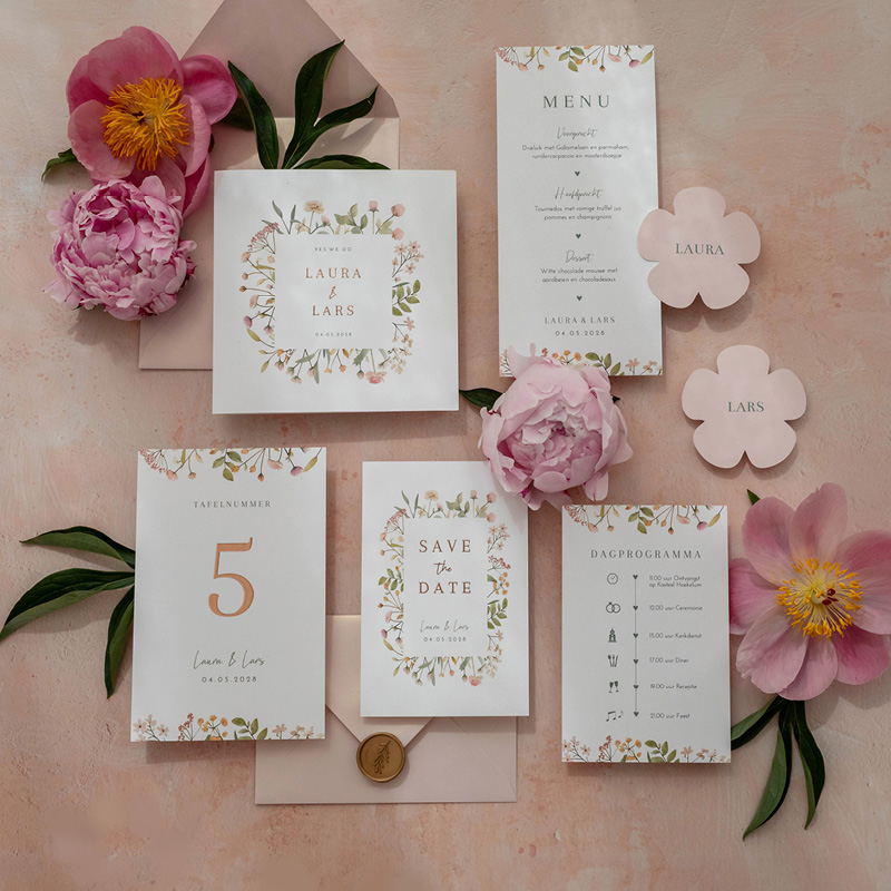 Trouwhuisstijl Bloemen Pastel Flowers
