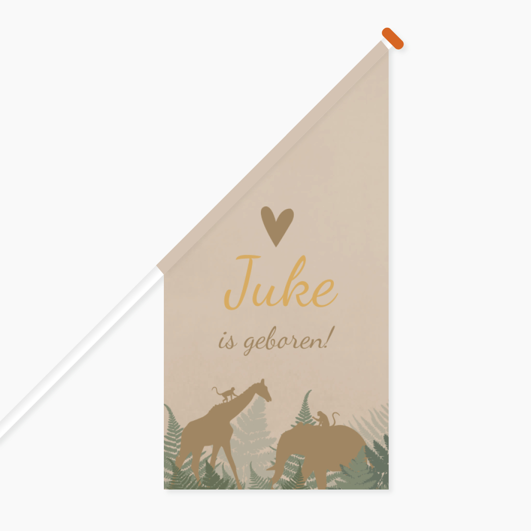 Vlag Dieren Stoer Jongen