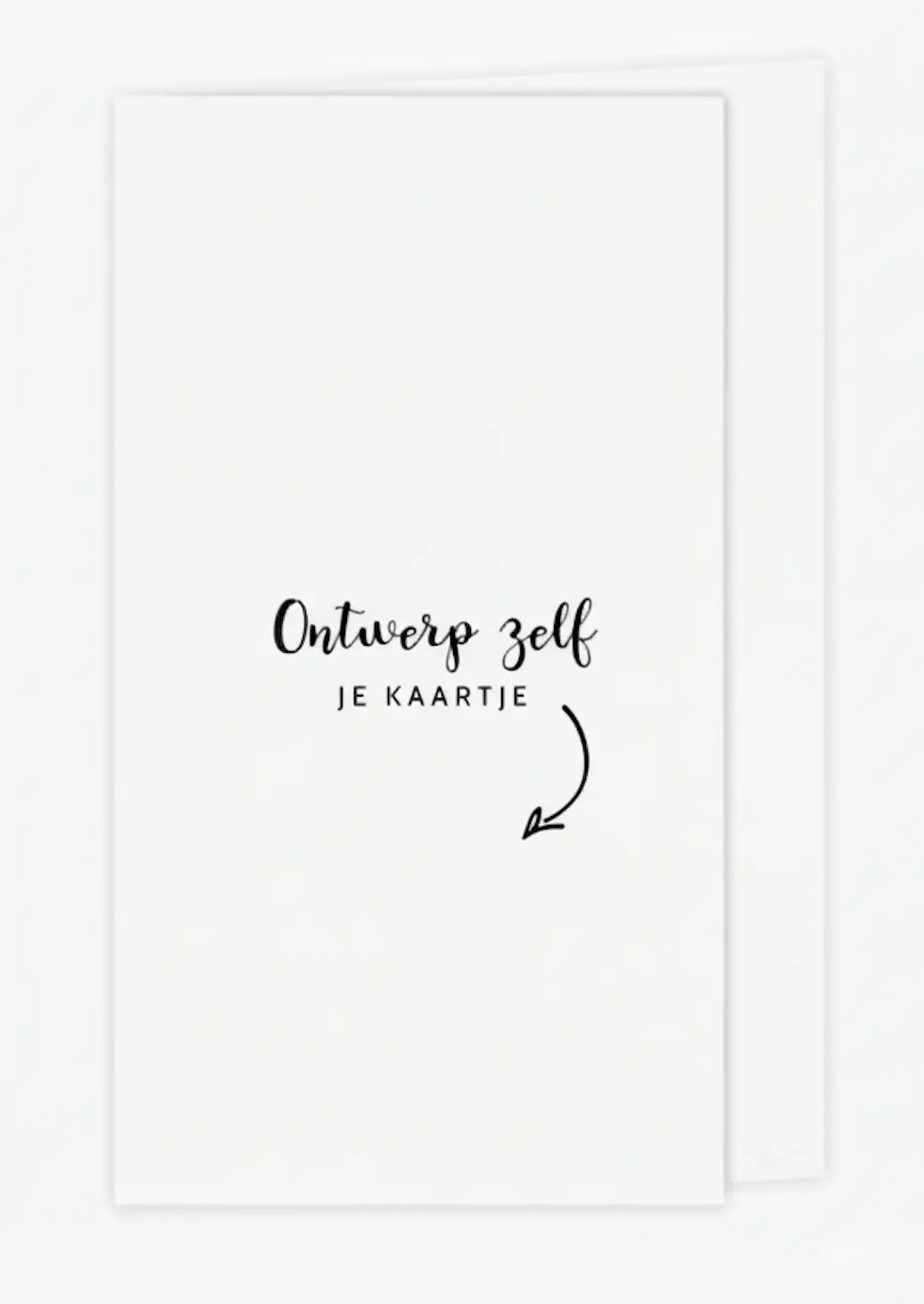 11x17 dubbele kaart met korte voorkant