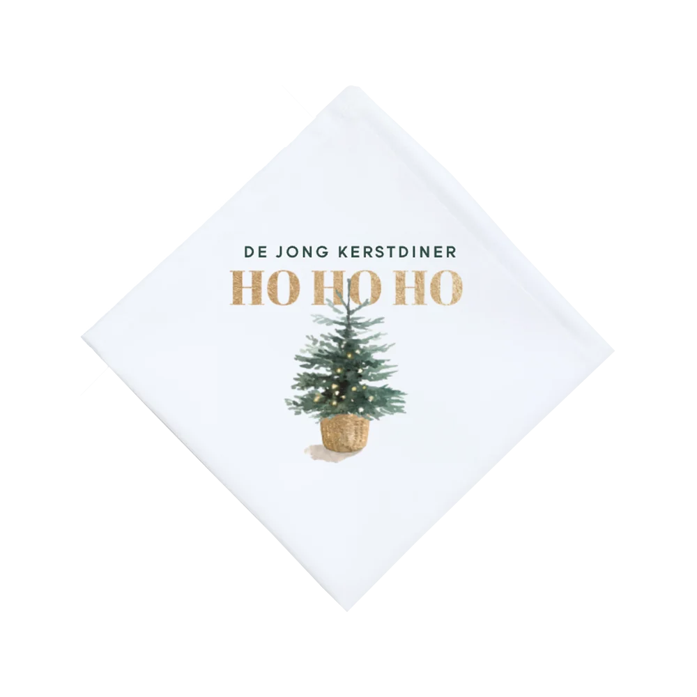Servet met naam kerst