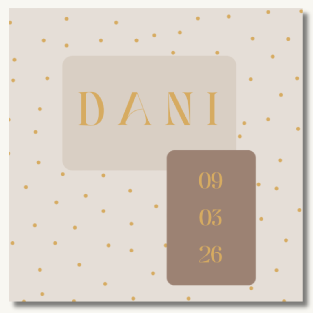 Kraambezoekboek feestelijke stippen