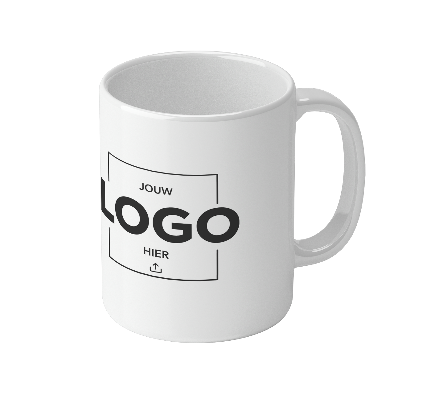 Gepersonaliseerde mok rondom bedrukt met logo