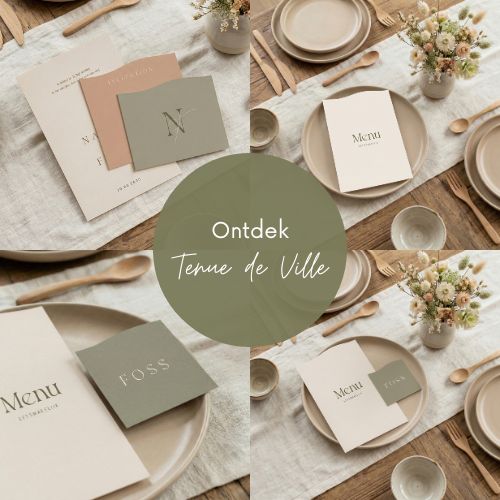 Trouwdrukwerk stijl Tenue de Ville