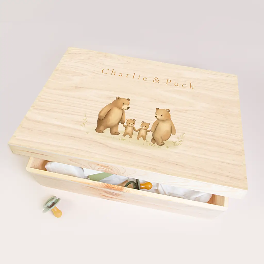 Memorybox beren tweeling