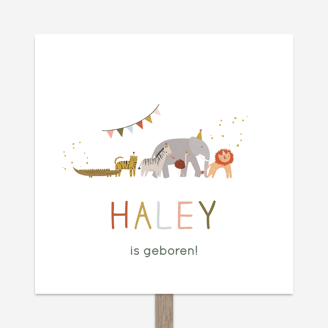 Tuinbord Vierkant Feestbeesten