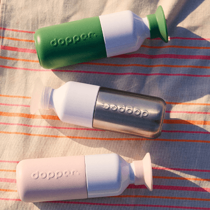 Dopper steel MINI met naam en voetbal