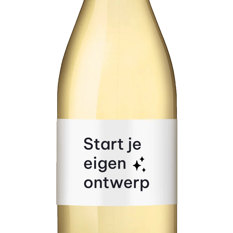 Wijnetiket feest zelf maken liggend - per 5 stuks