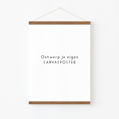Een blanco staande canvasposter van 30 x 40 cm om zelf te maken