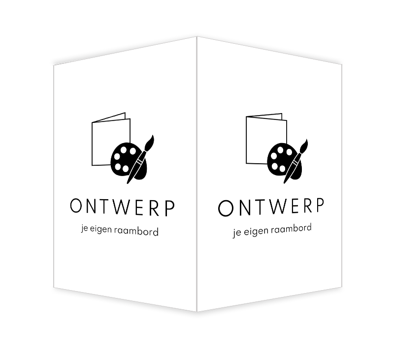 Ontwerp je eigen dubbele raambord 40x60 cm