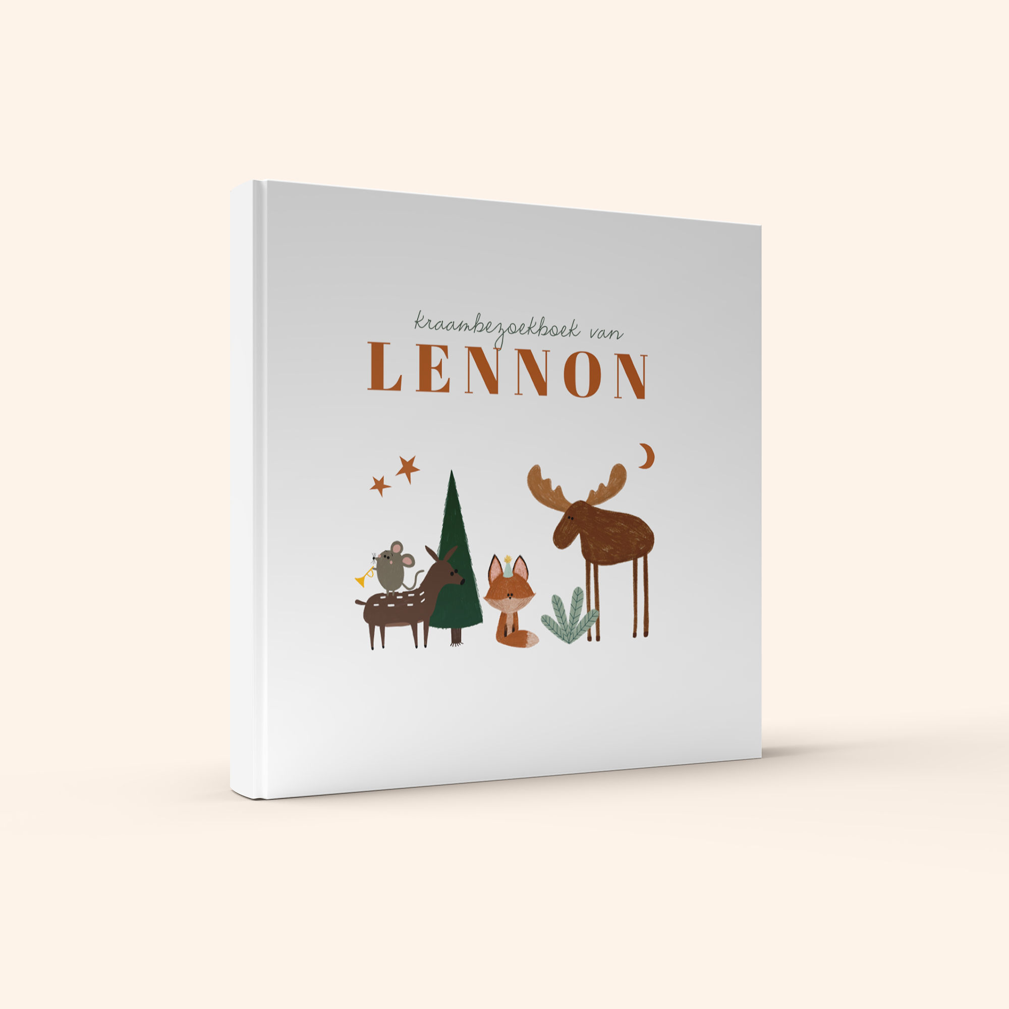 Kraambezoekboek naam bosdieren sterren maantje