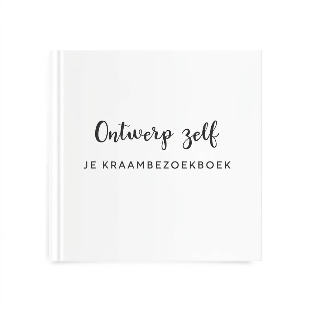 Kraambezoekboek zelf ontwerpen - met blanco pagina's