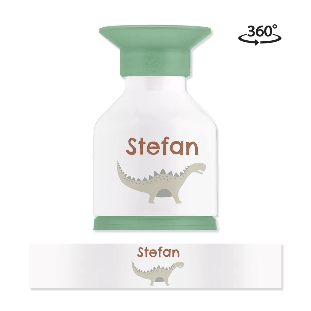 Avontuurlijke Dopper drinkfles met dino en naam