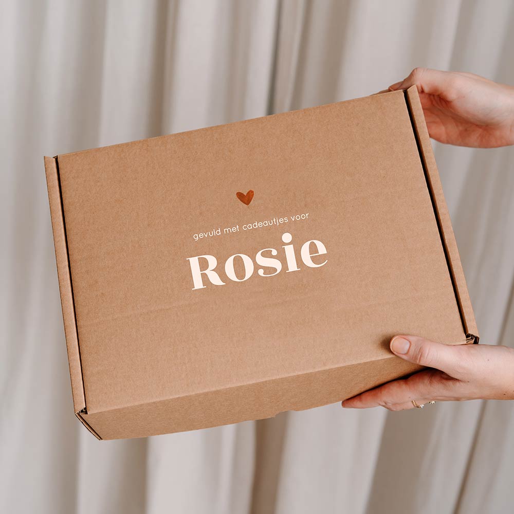 Cadeaudoos baby stijlvol met hartje