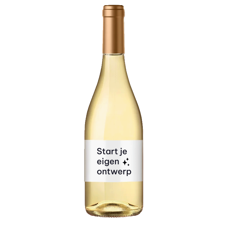 Flesetiket zelf maken liggend - per 5 stuks