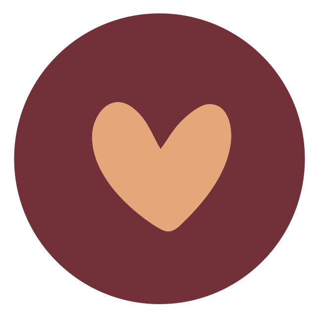 Dummy sticker aubergine zalm