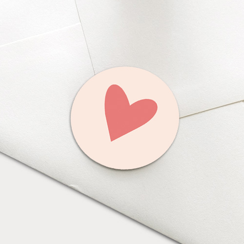 Basic sluitzegel lief hartje