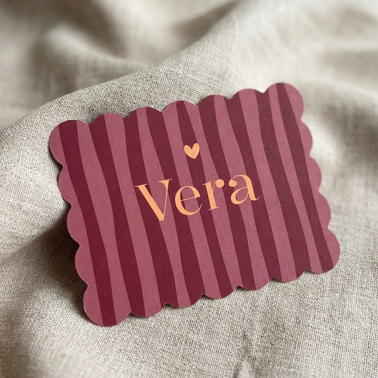 Geboortekaartje Meisje Koekje Streepjes Trendy