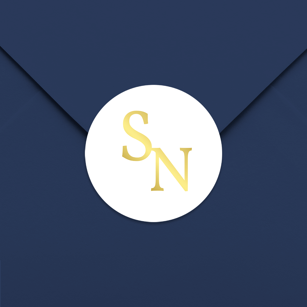 Trendige Aufkleber Goldfolie