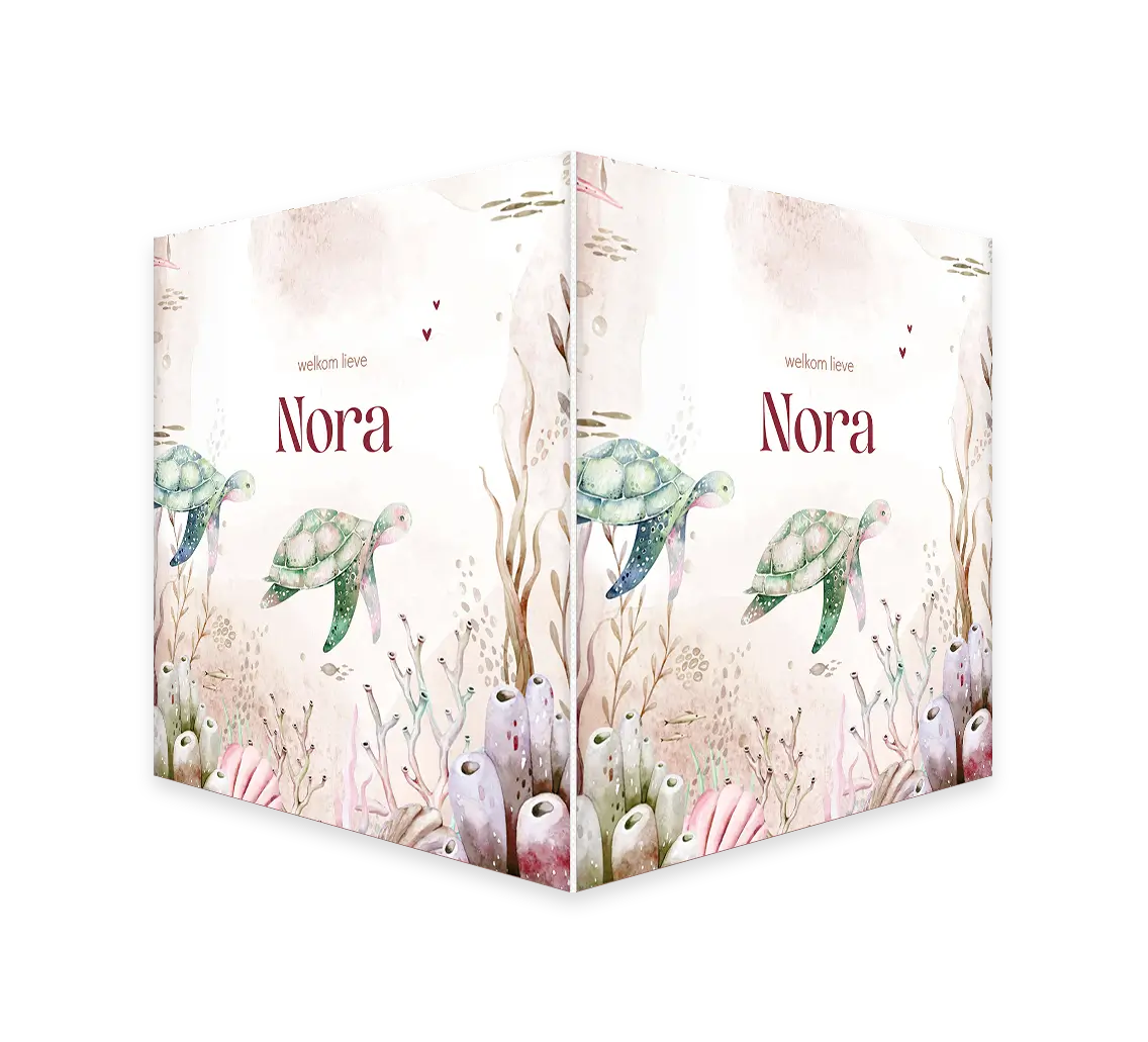 Raambord met watercolour onderwaterwereld