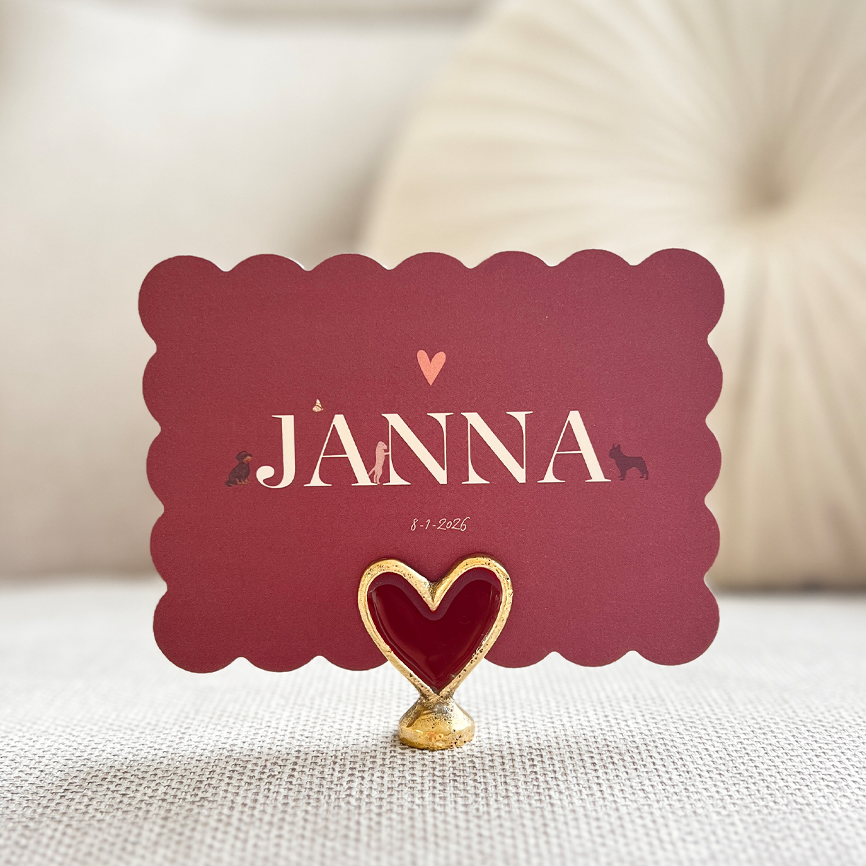 Geboortekaartje Meisje Cookie Kat Vlinder