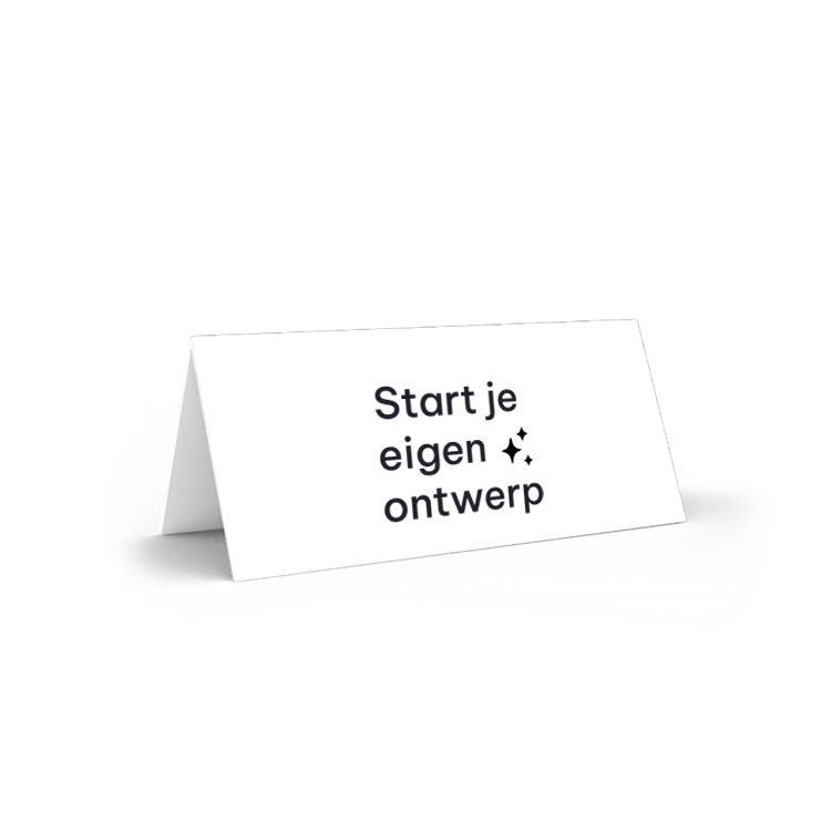 Naamkaartjes bruiloft zelf maken dubbel