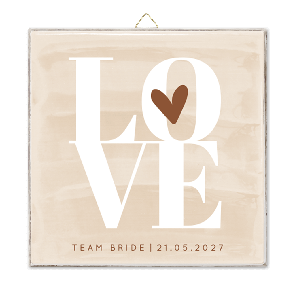 Fotofliese Trauzeugin fragen Geschenk