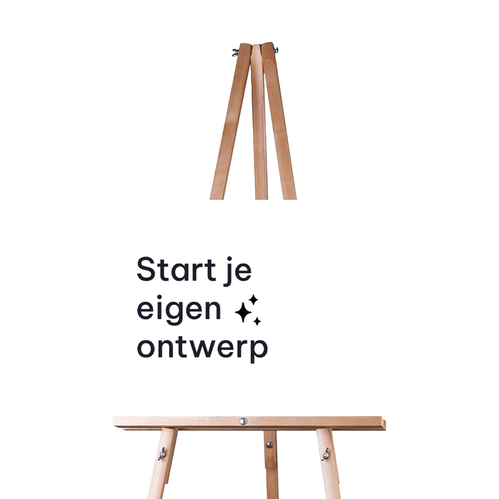 Welkomstbord bruiloft re-board zelf maken liggend