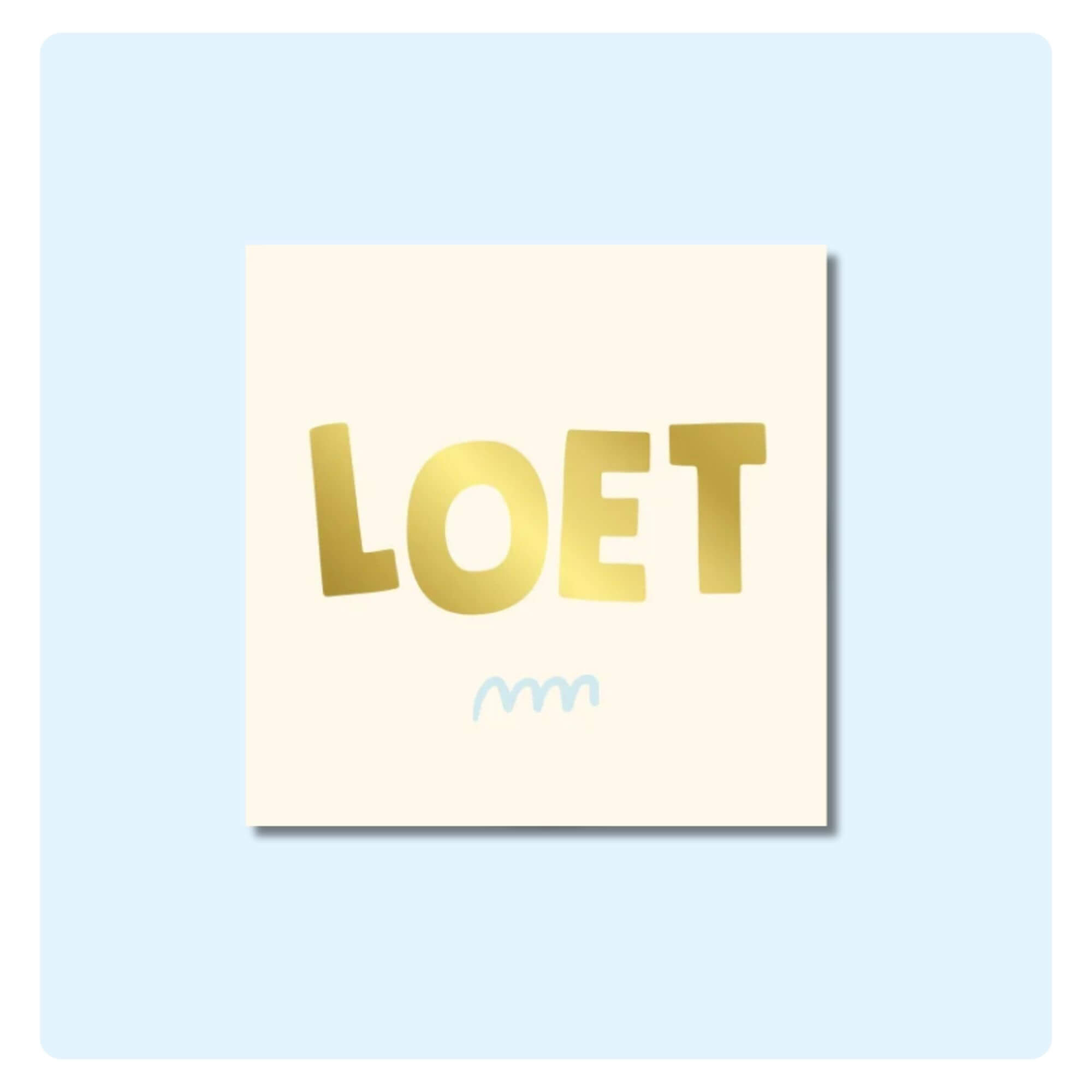 Geboortekaartje | Gouden Letters