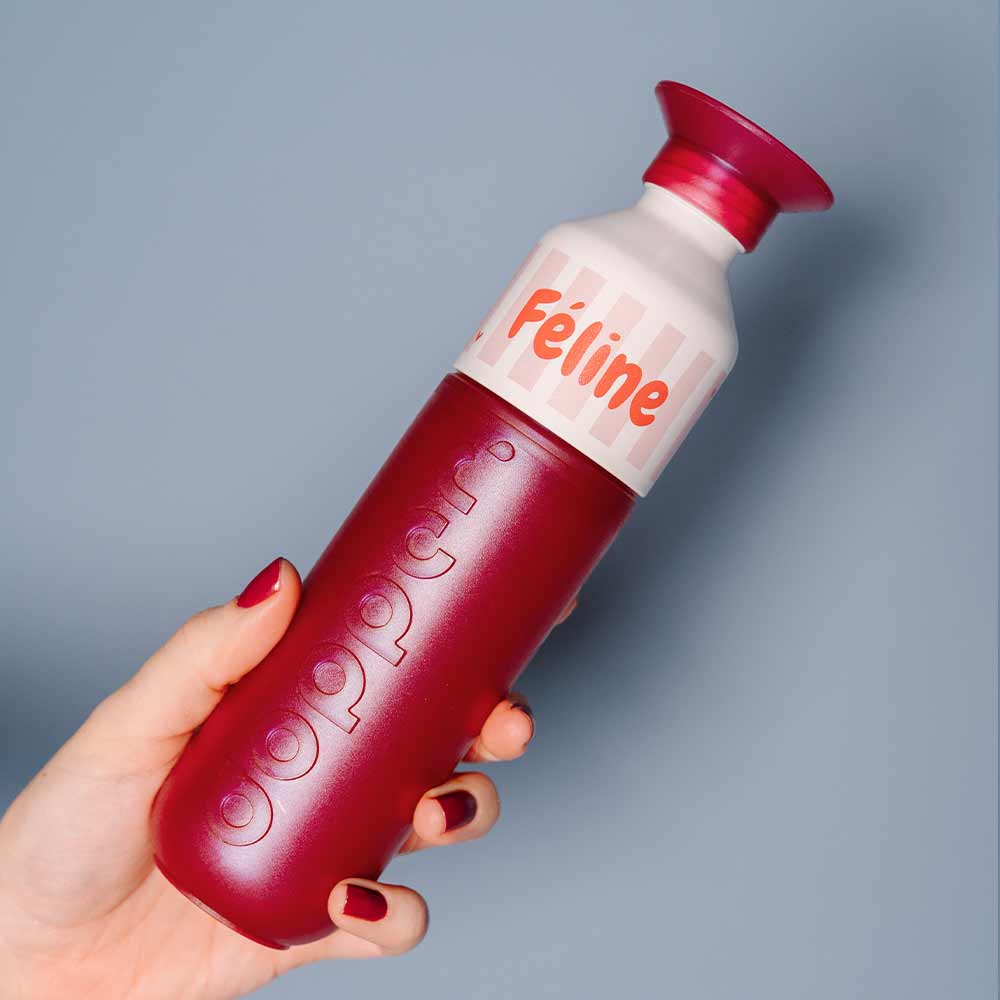 Dopper met roze streepjespatroon
