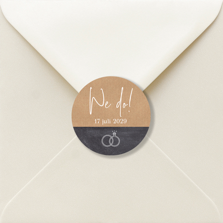 Sluitzegel huwelijk krijt kraftlook namen datum