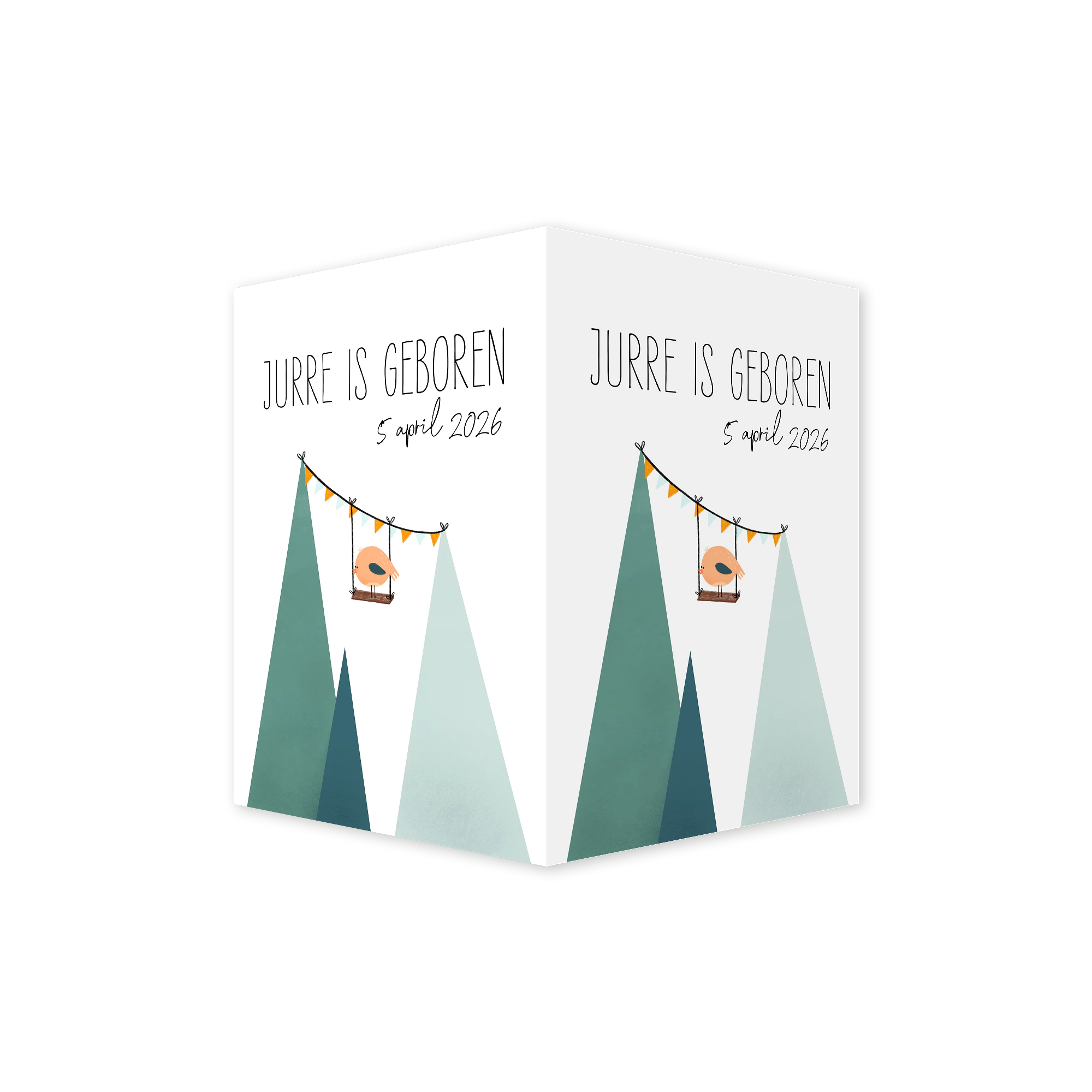 Raambord dubbel bergen vogel slinger