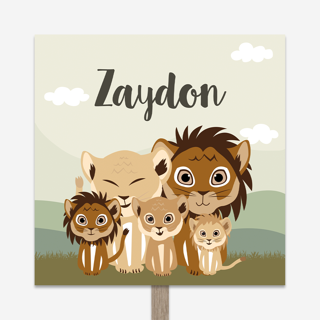 Tuinbord Leeuwen Afrika Stoer Savanne