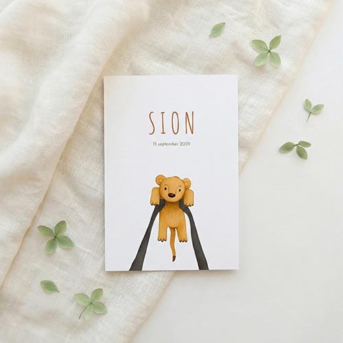 Geboortekaartje Lion King Simba leeuw welpje