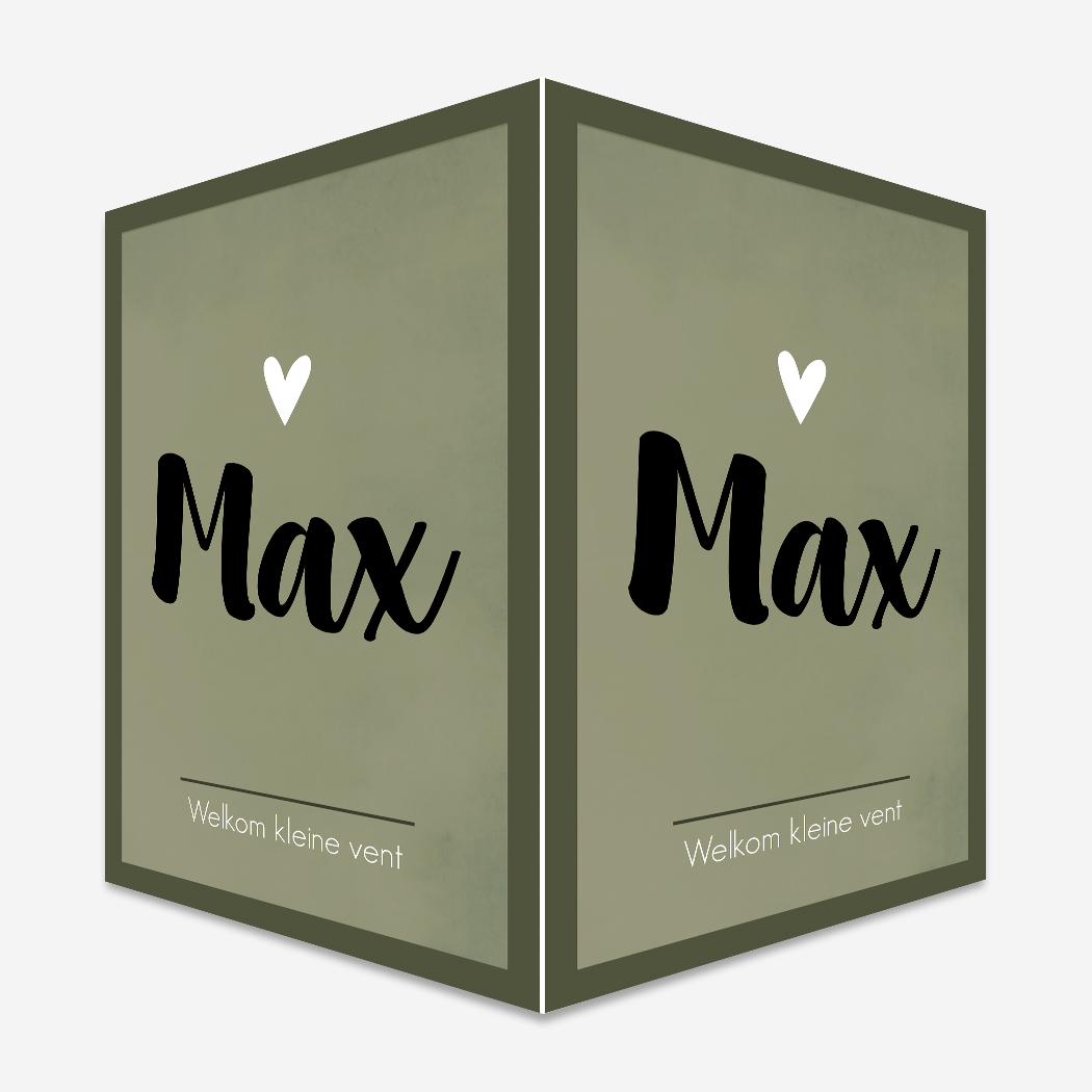 Raambord XL Stoer Groen Hartje