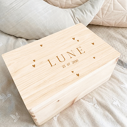 Memorybox meisje hartjes