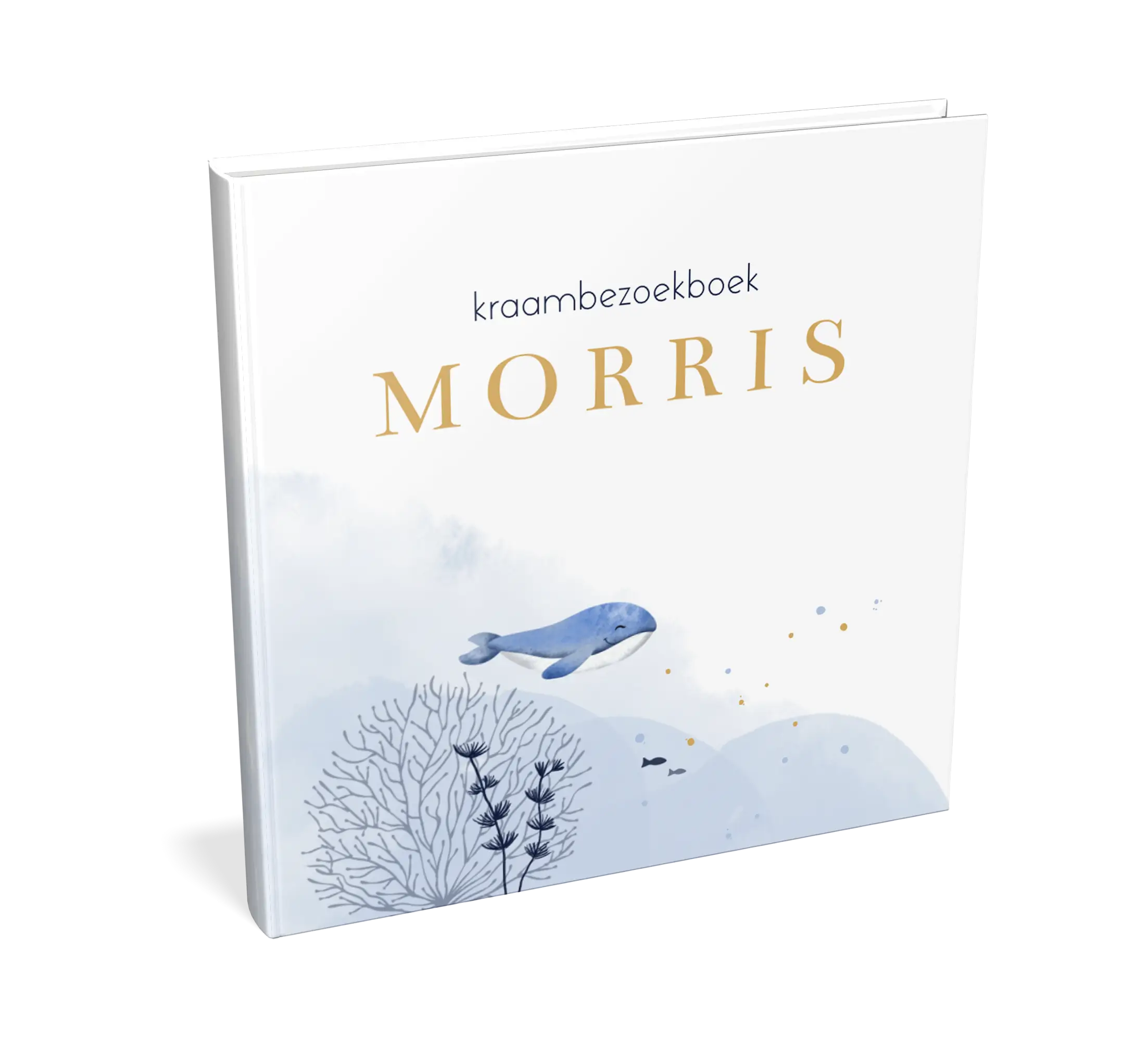 Watercolour kraambezoekboek met onderwaterwereld